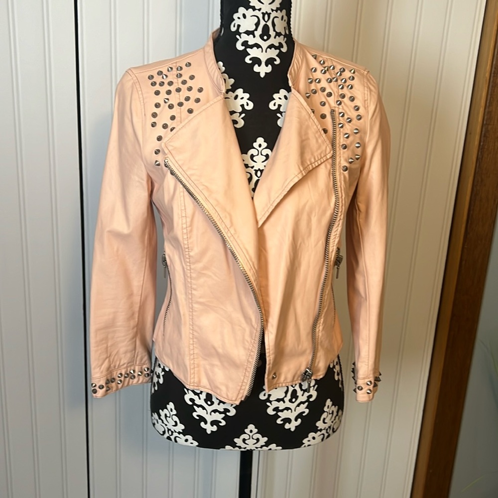 Pink studded jacket
